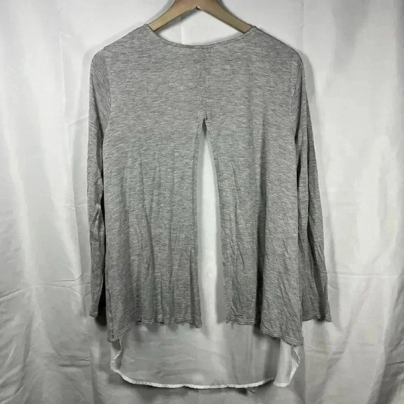 Torrid lightweight open front cardigan gray white size 1 long sleeve casual - Picture 5 of 8